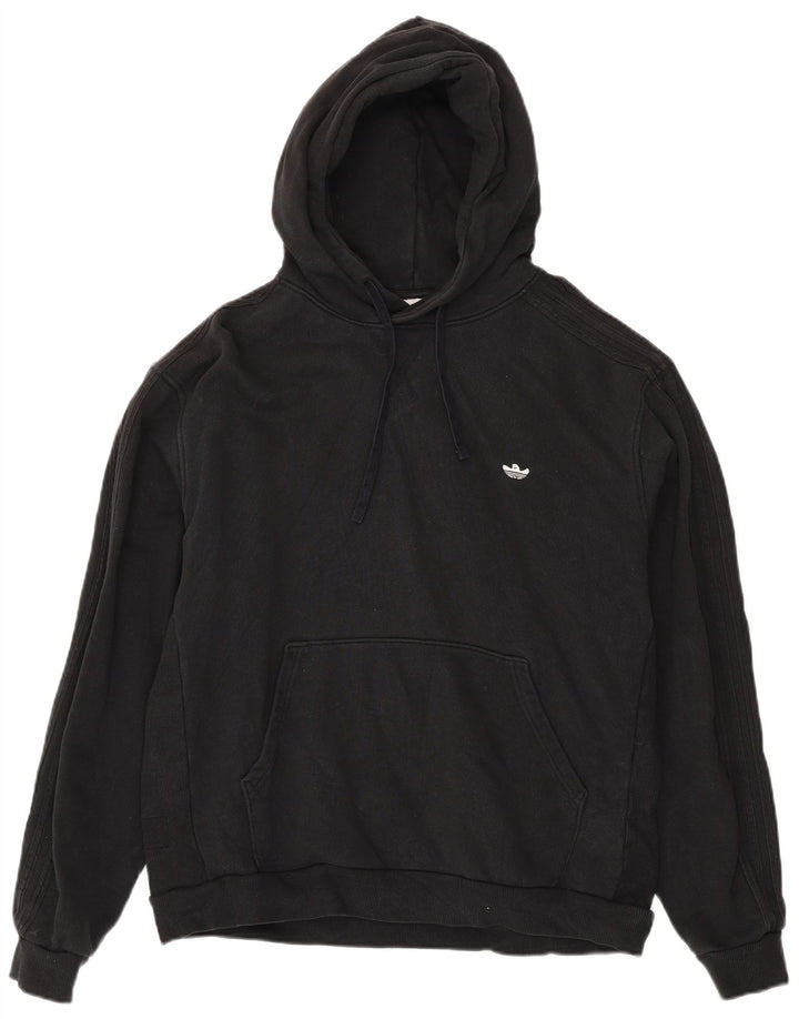 Nike Mens Hoodie Jumper Grande Algodão Preto