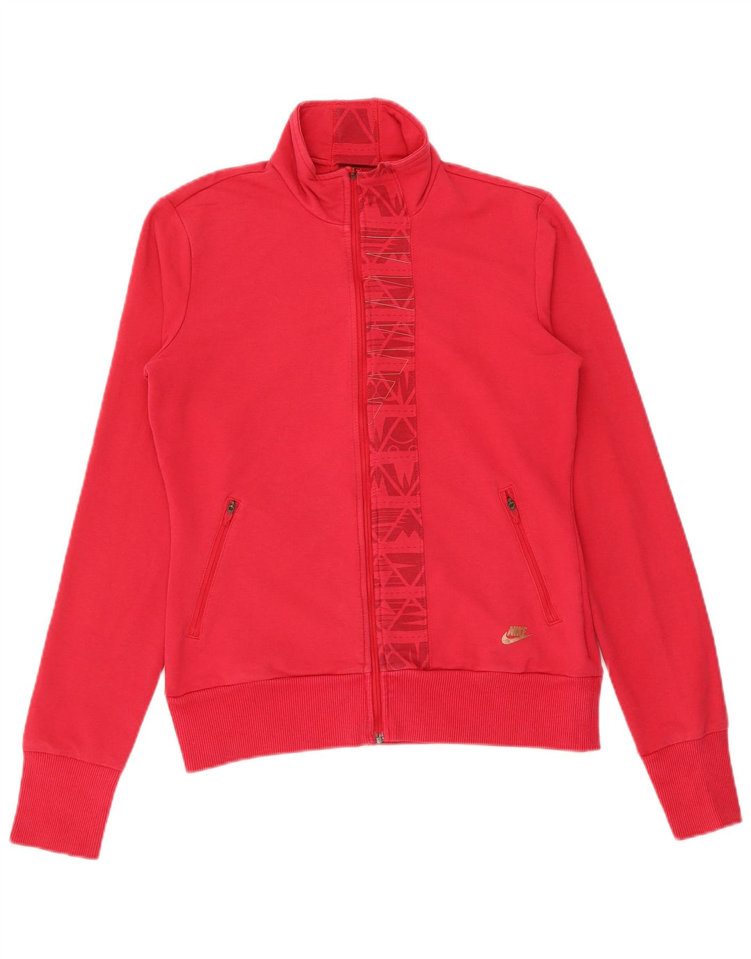 Jaqueta Nike Feminina Graphic Tracksuit Top UK 12/14 Médio Algodão Rosa
