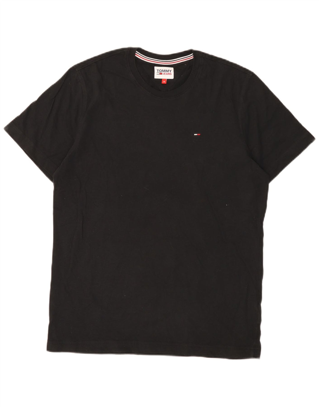 Camiseta masculina Tommy Hilfiger Top médio algodão preto