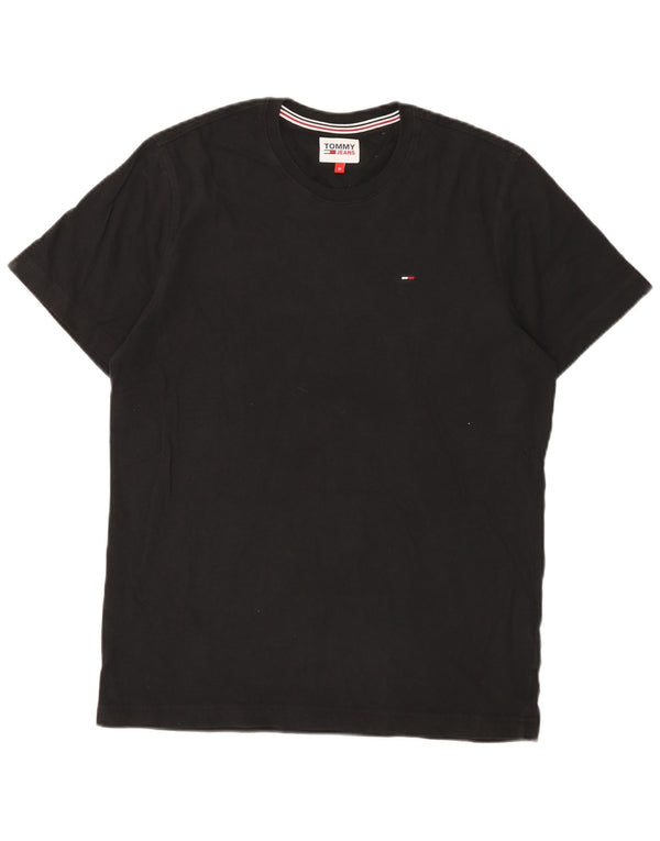 Camiseta masculina Tommy Hilfiger Top médio algodão preto