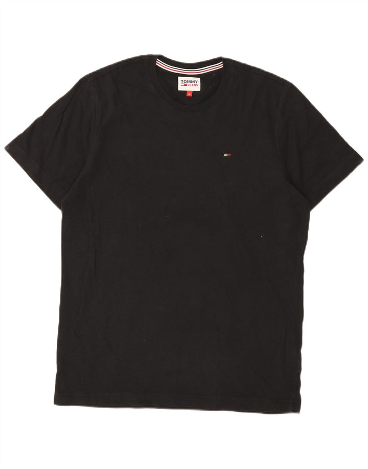 Camiseta masculina Tommy Hilfiger Top médio algodão preto