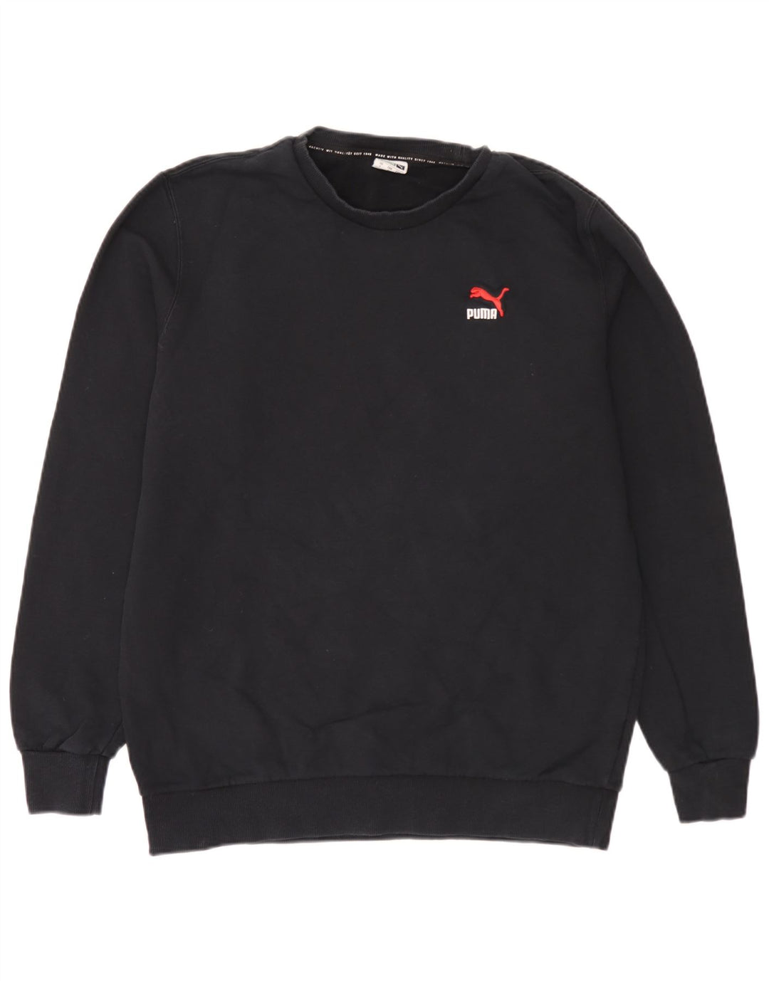 Puma moletom masculino jumper grande algodão preto