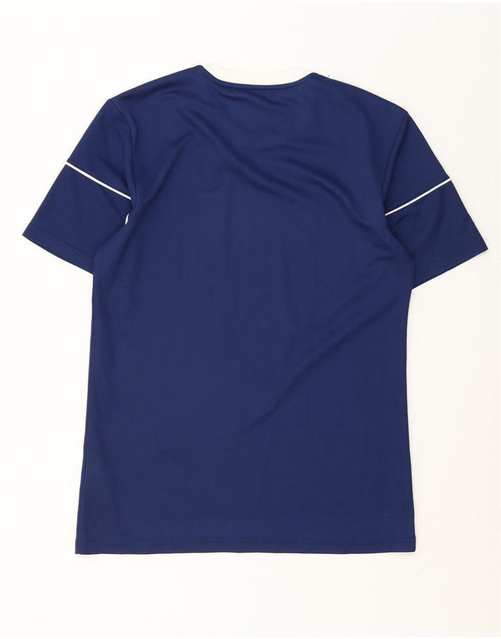 Camiseta masculina Adidas Climalite Top pequeno azul marinho poliéster