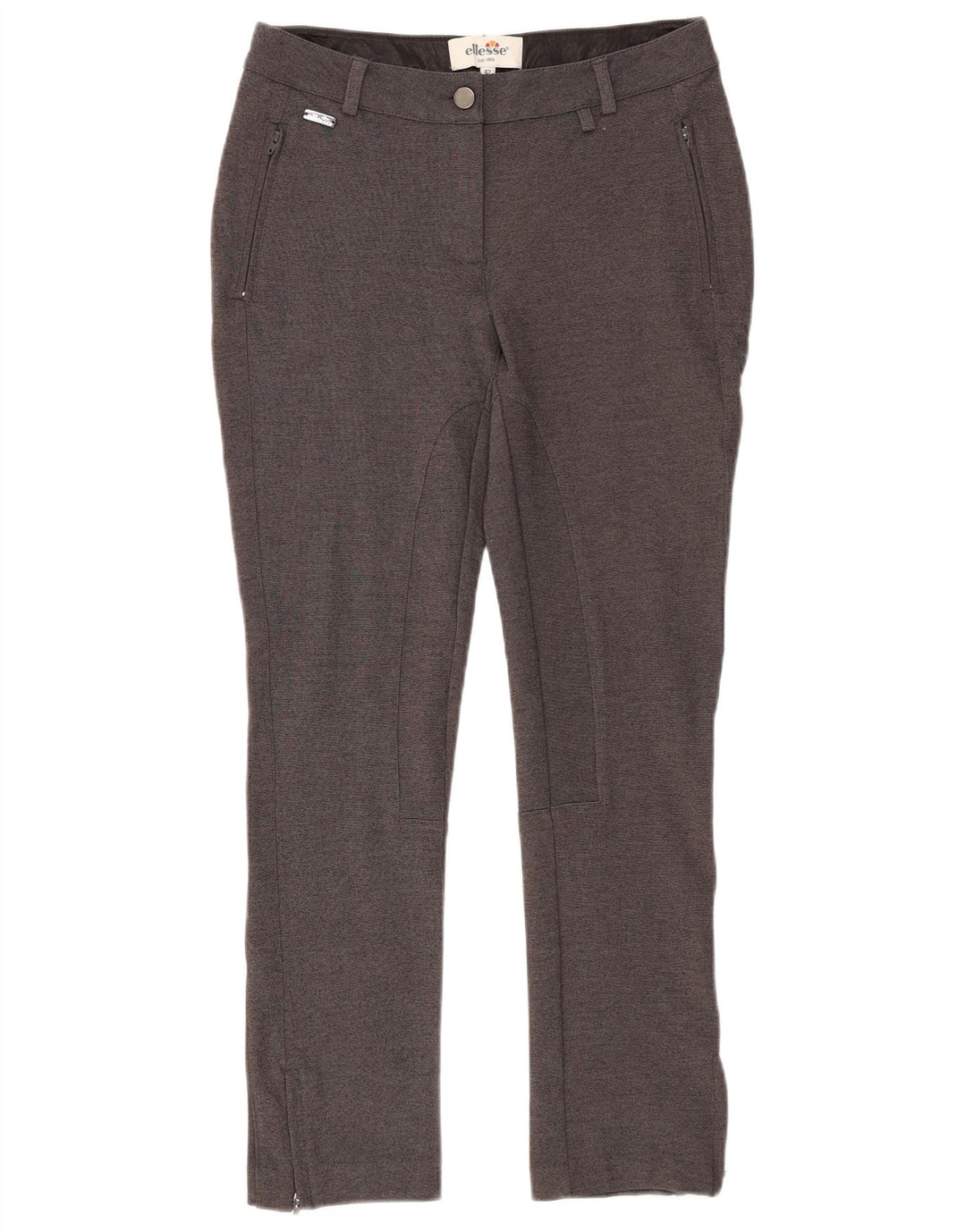 Calça chino feminina ELLESSE IT 42 médio W28 L27 cinza rayon