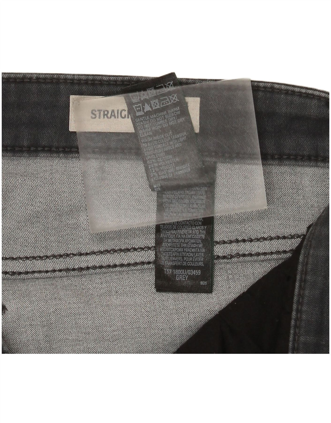 Jeans Marks & Spencer Regular Straight Feminino Reino Unido 14 Grande W32 L30 Cinza