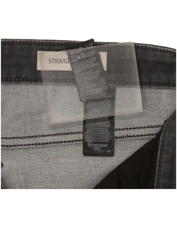 Jeans Marks & Spencer Regular Straight Feminino Reino Unido 14 Grande W32 L30 Cinza