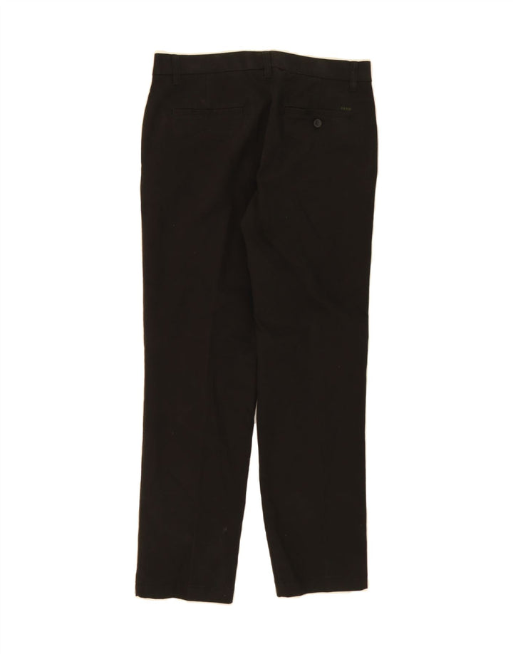IZOD Mens Straight Chino Trousers W30 L30 Black Cotton Vintage Izod and Second-Hand Izod from Messina Hembry 