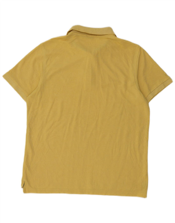 Camisa polo masculina Lyle & Scott grande algodão amarelo
