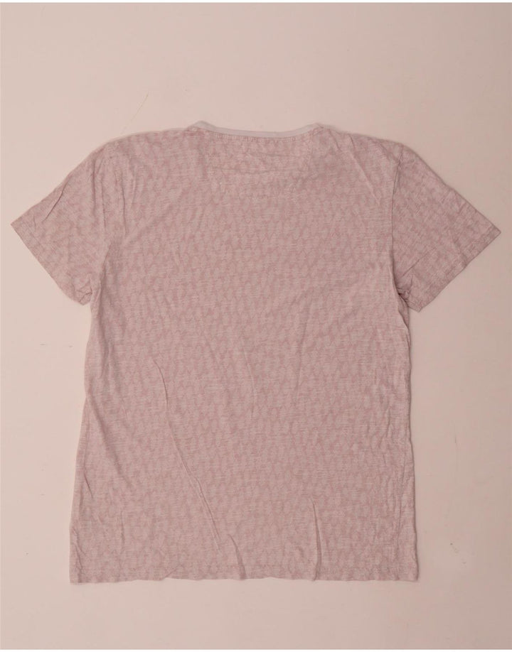 Camiseta masculina Fat Face Top Médio Algodão Paisley Rosa