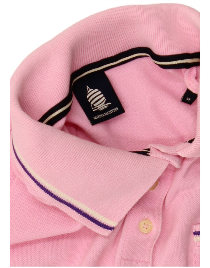Camisa polo feminina MARINA YACHTING UK 12 rosa médio
