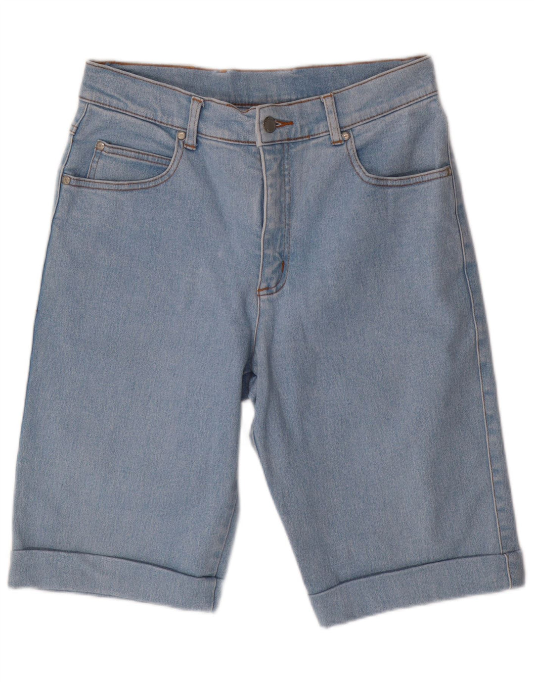 JOHN BANER Shorts jeans masculino W32 algodão azul médio