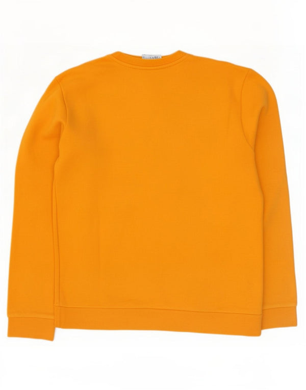 Americanino Womens Graphic Sweatshirt Jumper UK 18 XL Orange Cotton