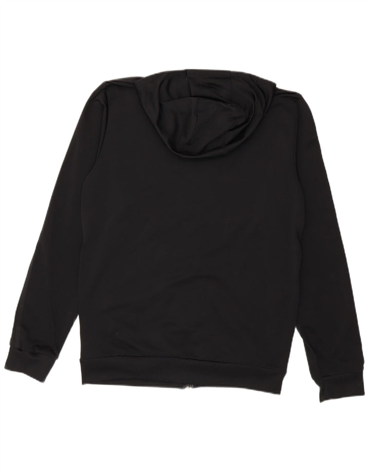 Adidas Mens Zip Hoodie Sweater UK 38/40 Médio Preto Poliéster