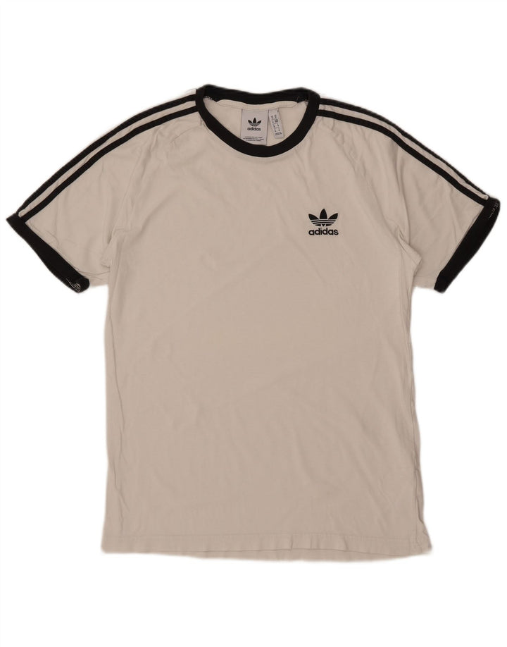 ADIDAS Camiseta Masculina Top Médio Algodão Branco