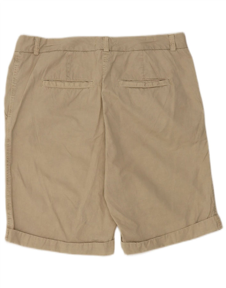 Shorts Chino Feminino Marks & Spencer Reino Unido 12 Médio W32 Algodão Bege