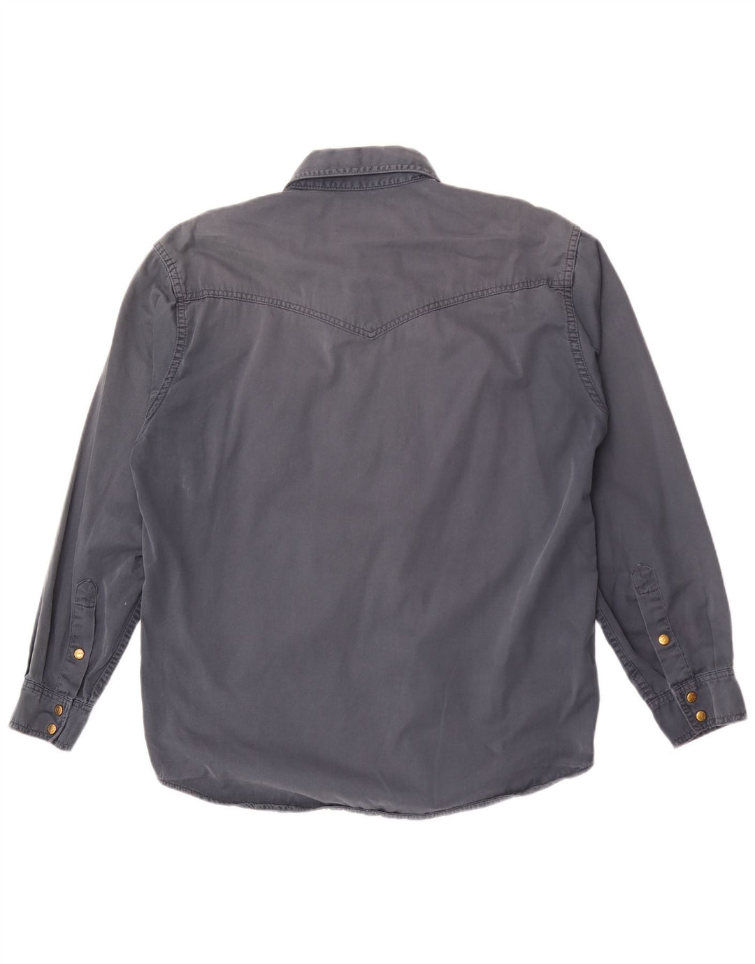 Camisa ocidental Wrangler masculina cinza médio