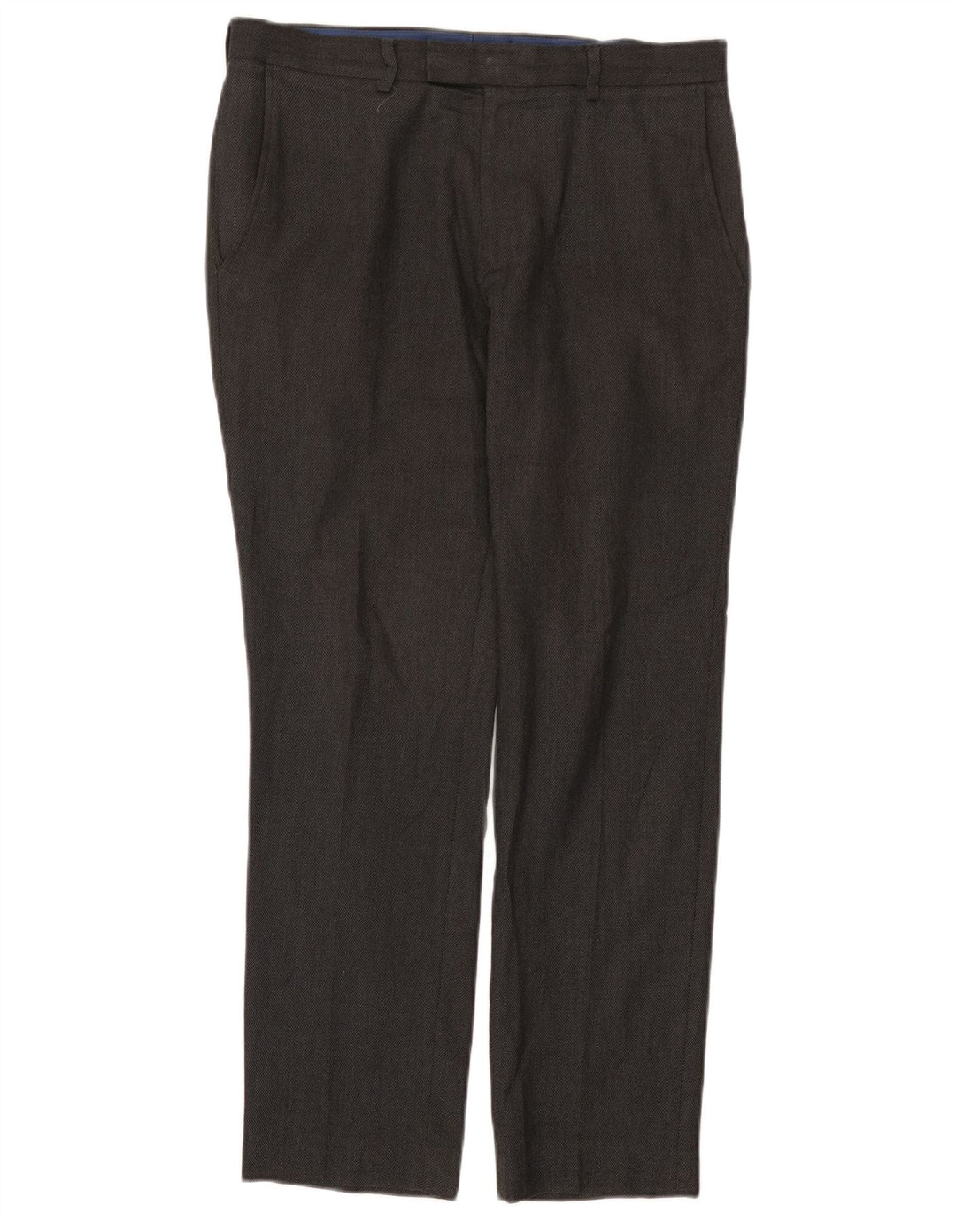Calça masculina Marks & Spencer Slim Suit W32 L29 cinza poliéster