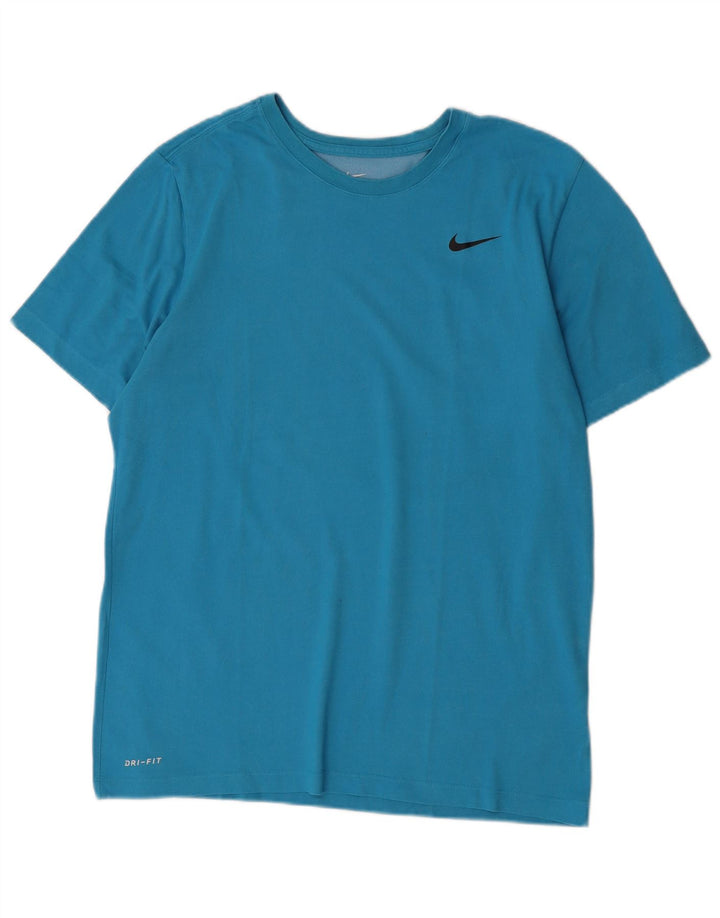 Camiseta Nike Masculina Dri Fit Top Grande Algodão Azul