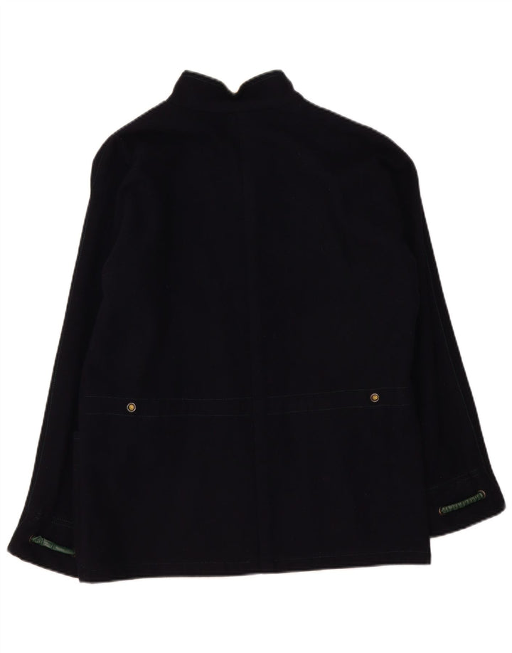 Jaqueta utilitária feminina vintage Reino Unido 16 grande azul marinho