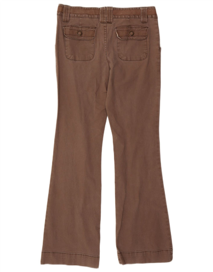MOSSIMO Calça feminina casual bootcut EUA 11 grande W32 L31 algodão marrom