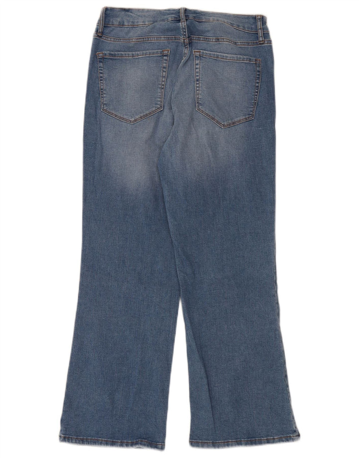 Calça jeans feminina CHAPS Kick Mid Rise US 8 médio W29 L26 algodão azul
