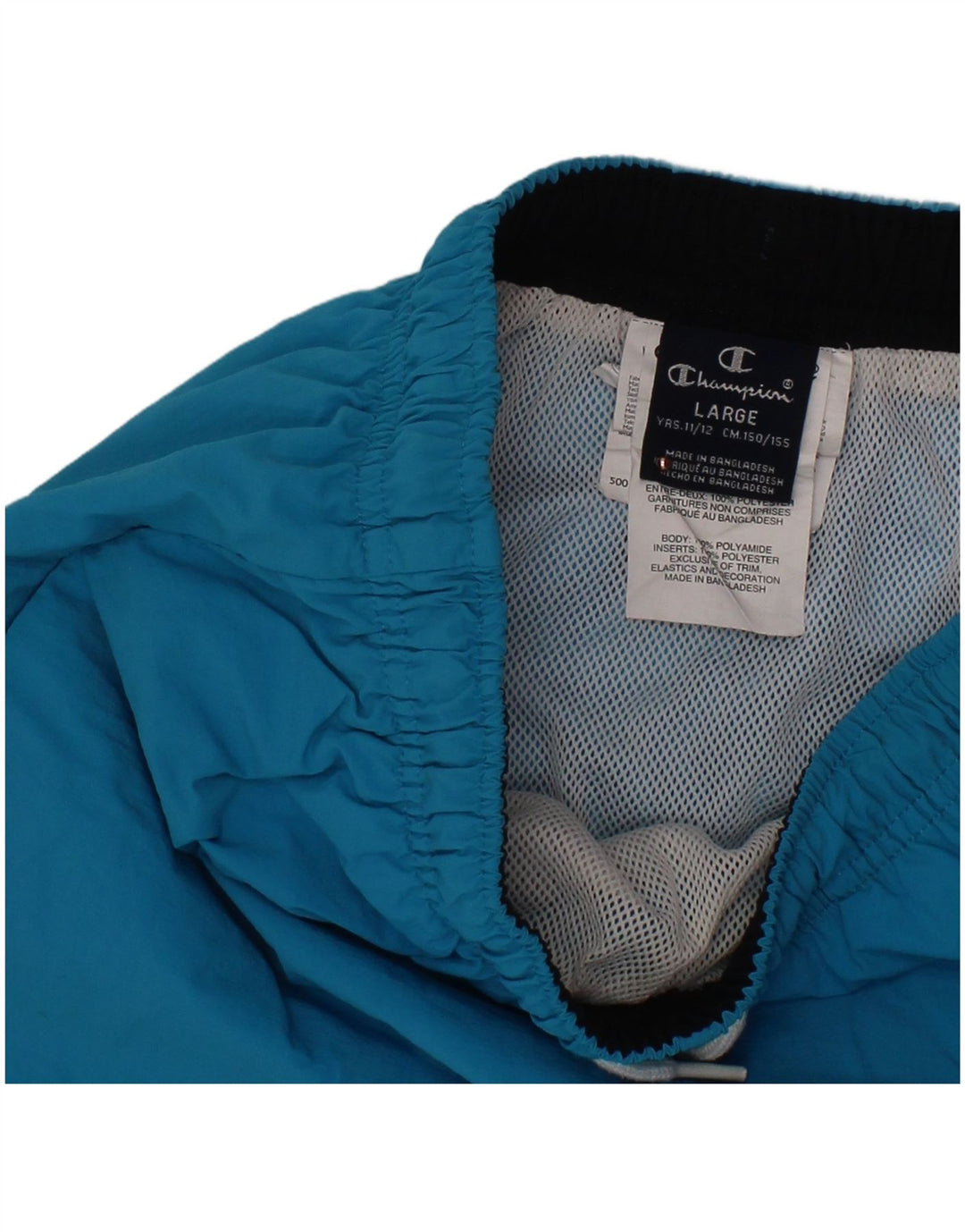 Shorts esportivos CHAMPION para meninos 11-12 anos grande azul poliamida