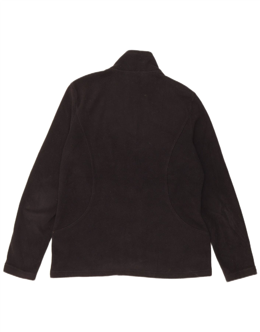Jaqueta de lã feminina Marks & Spencer Reino Unido 12 poliéster preto médio