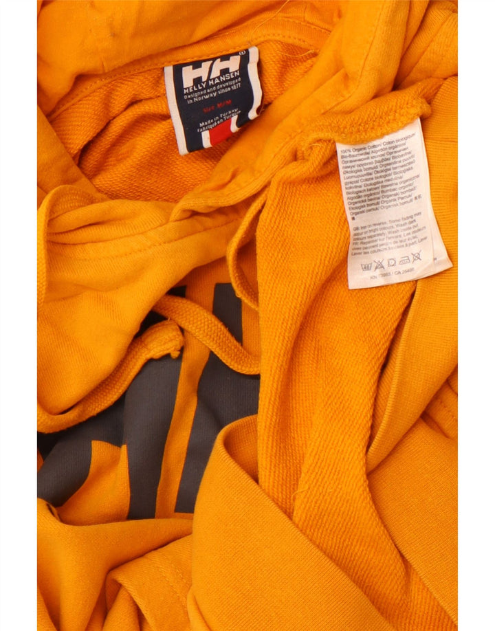HELLY HANSEN moletom com capuz masculino gráfico médio algodão amarelo