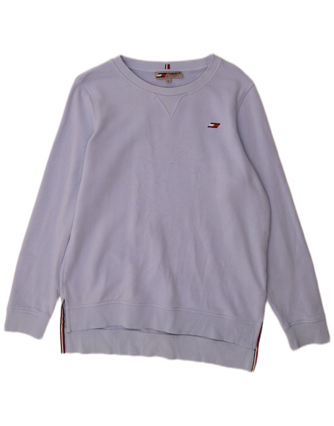 Tommy Hilfiger moletom feminino jumper UK 16 grande algodão azul