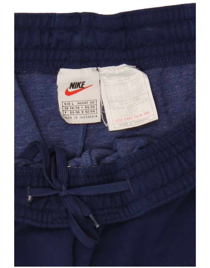Shorts esportivos masculinos Nike grandes poliéster azul marinho