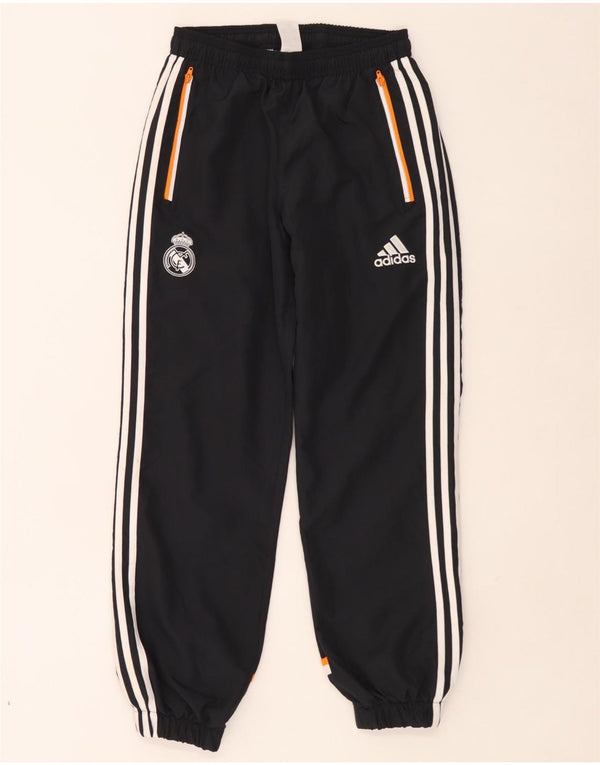 Adidas meninos Real Madrid calças de treino joggers 15-16 anos azul marinho