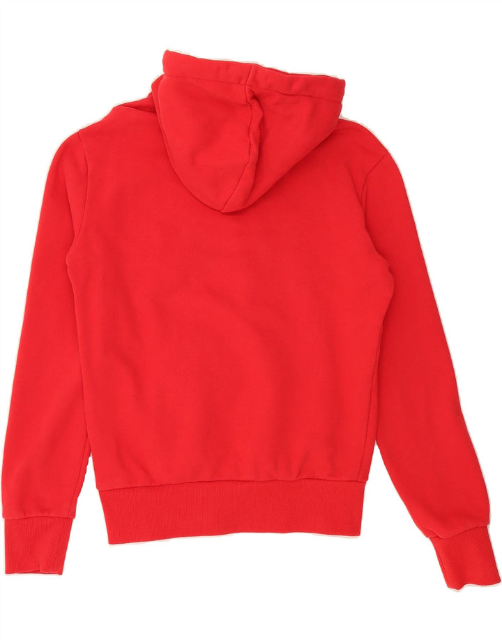 SUPERDRY Mens Real Graphic Hoodie Jumper Small Red Cotton Vintage Superdry and Second-Hand Superdry from Messina Hembry 
