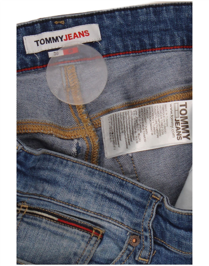 Tommy Hilfiger Masculino Slim Jeans W30 L30 Azul Algodão