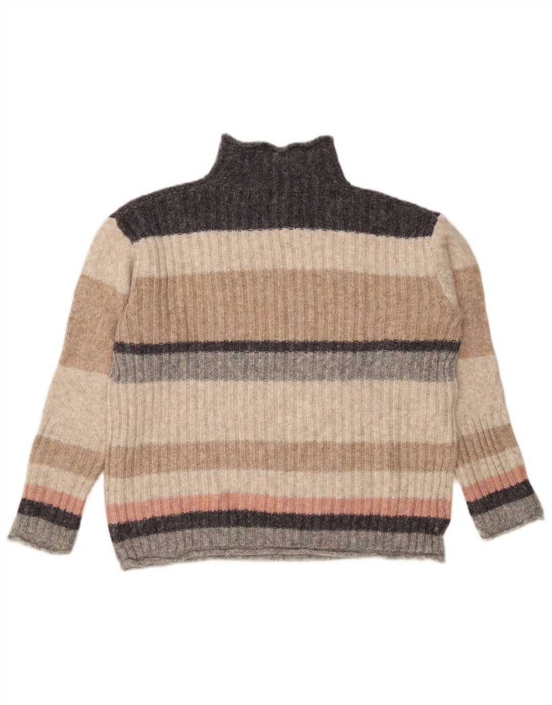 Suéter feminino Marks & Spencer com gola tartaruga Reino Unido 12 médio multicolorido