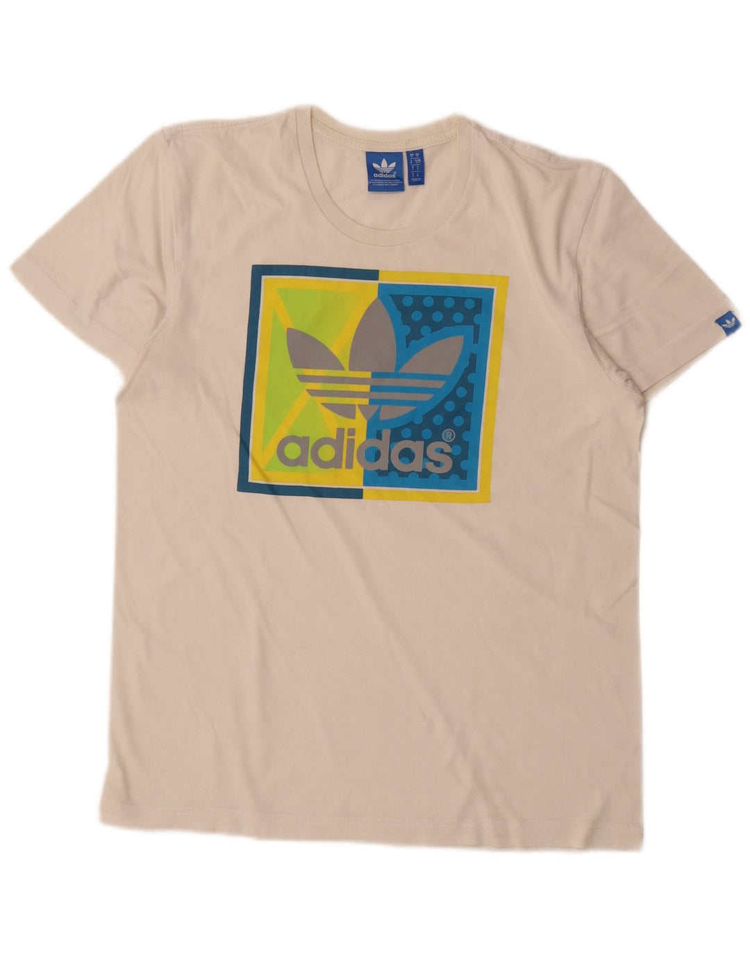 Camiseta Adidas Masculina Graphic Top Pequeno Branco