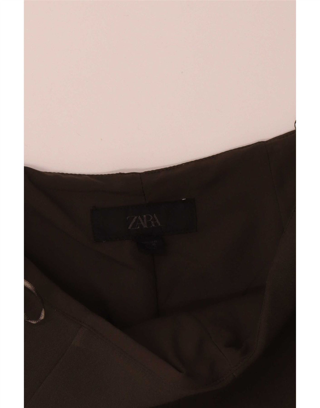 Zara Shorts feminino casual de cintura alta médio W28 marrom