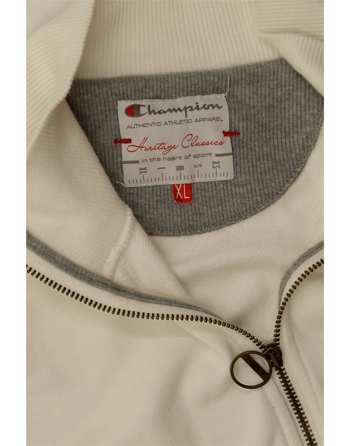 Jaqueta feminina Champion Heritage Classics Tracksuit UK 18 XL branca