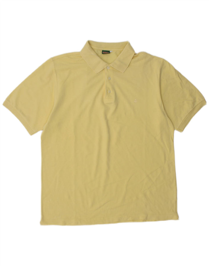 Camisa polo masculina Invicta grande algodão amarelo