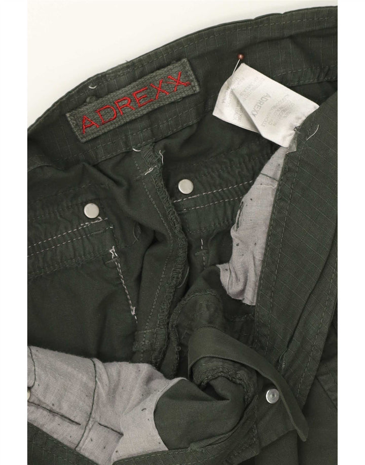 Shorts Cargo Masculino Vintage W34 Grande Algodão Verde