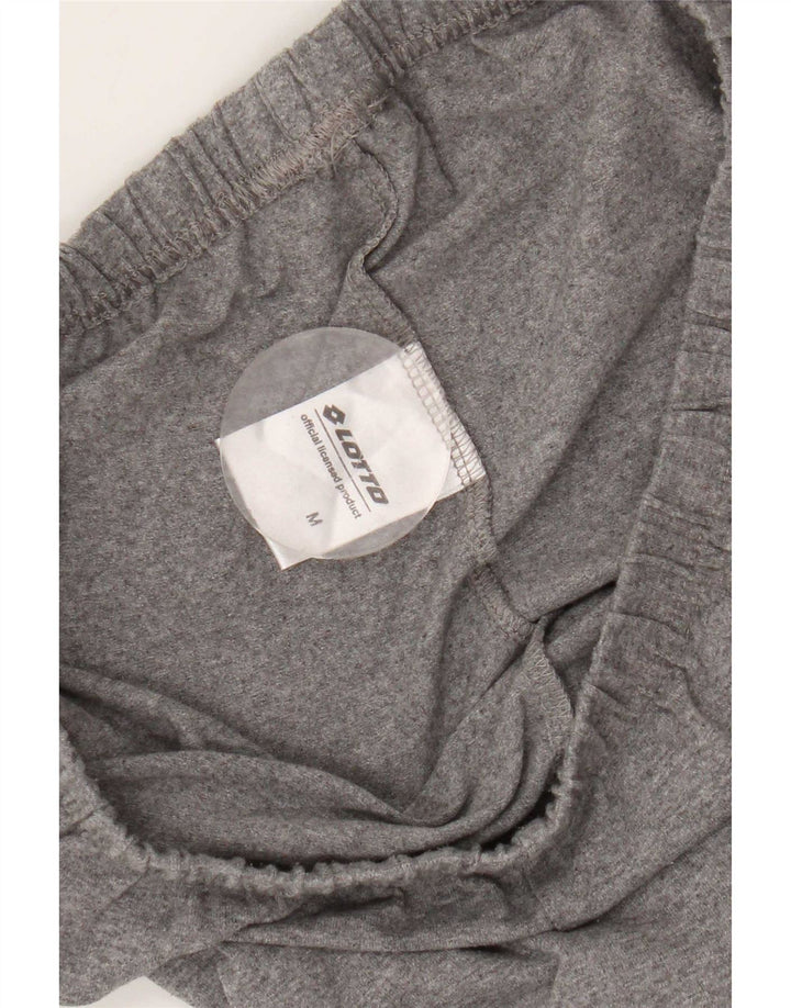 Leggings gráficas femininas Lotto UK 12 algodão cinza médio