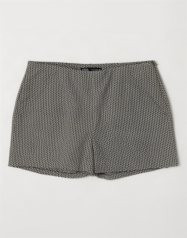 Zara Calça feminina cintura alta grande W30 bege geométrica