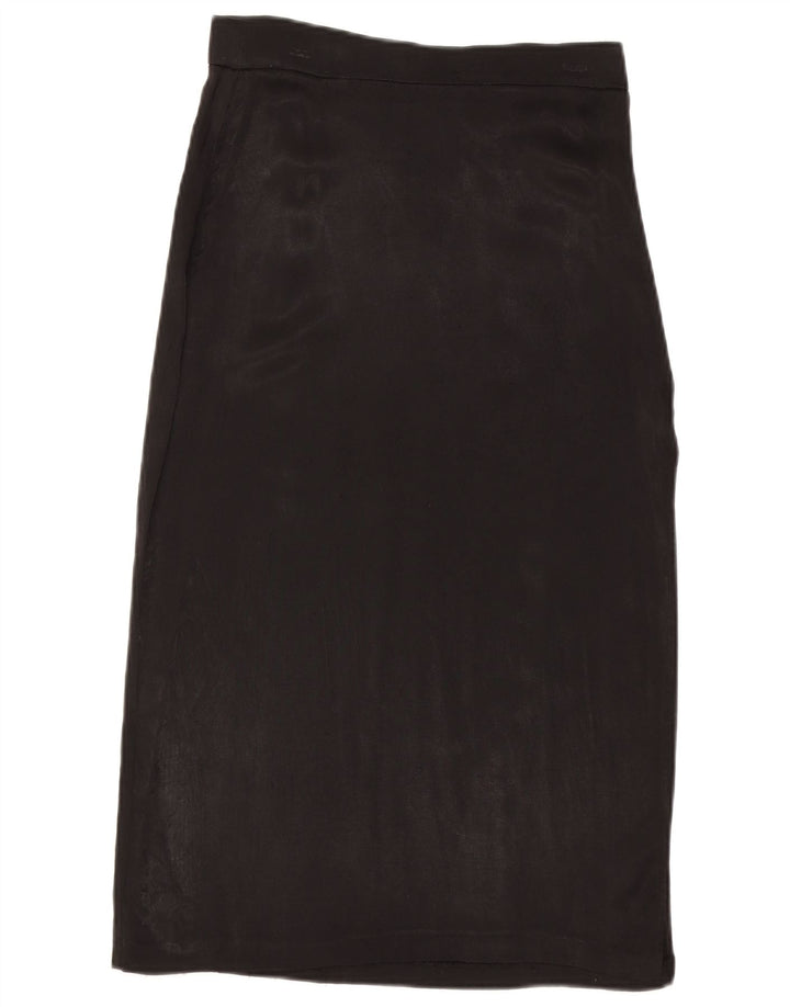 ZARA Saia Midi Feminina Média W28 Preta