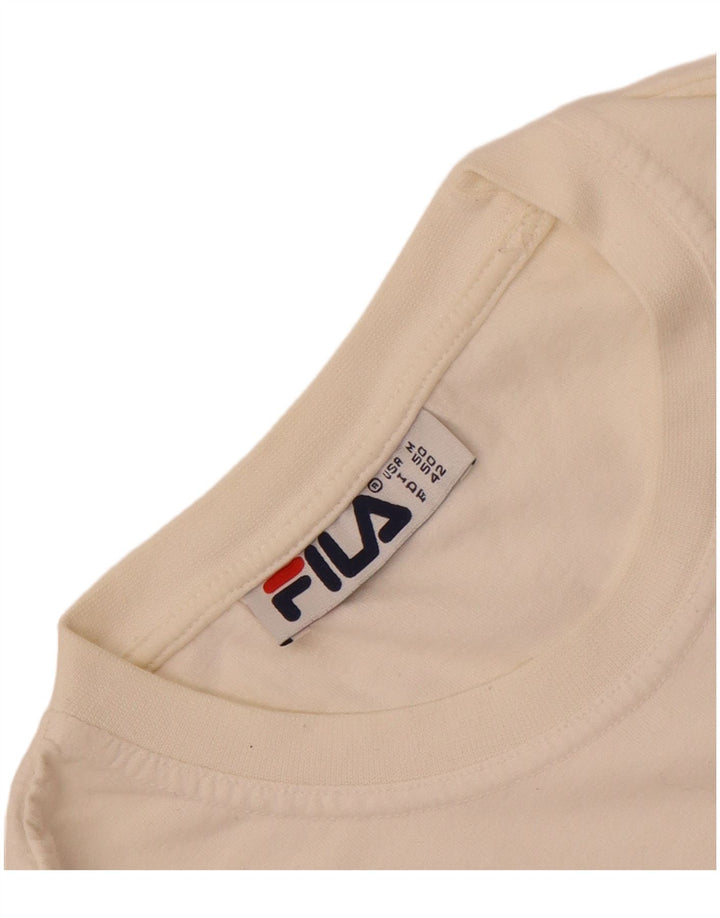 Camiseta Fila Masculina Graphic Top Médio Branco