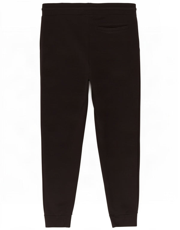 Zara Calça de treino masculina Joggers médio preto poliéster
