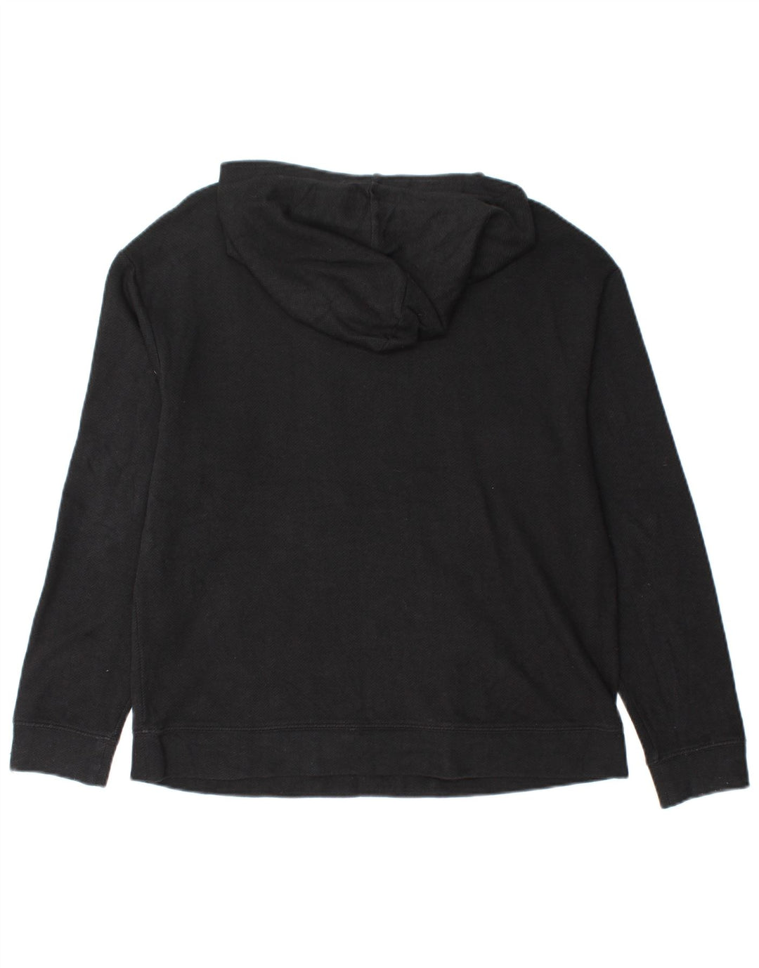 Suéter com capuz feminino MASSIMO DUTTI UK 14 médio preto Chevron