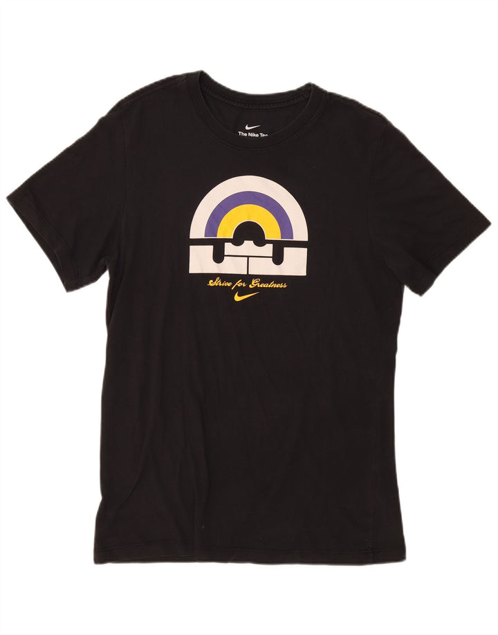 Camiseta Nike masculina gráfica top pequeno preto