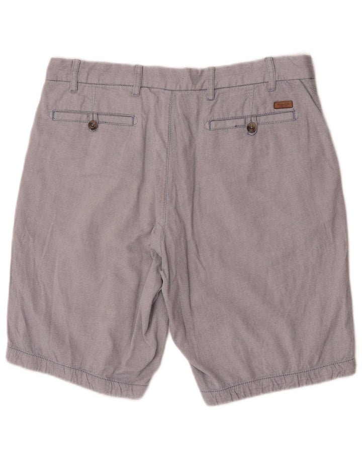 Massimo Dutti Mens Chino Shorts EU 44 Grande W34 Azul
