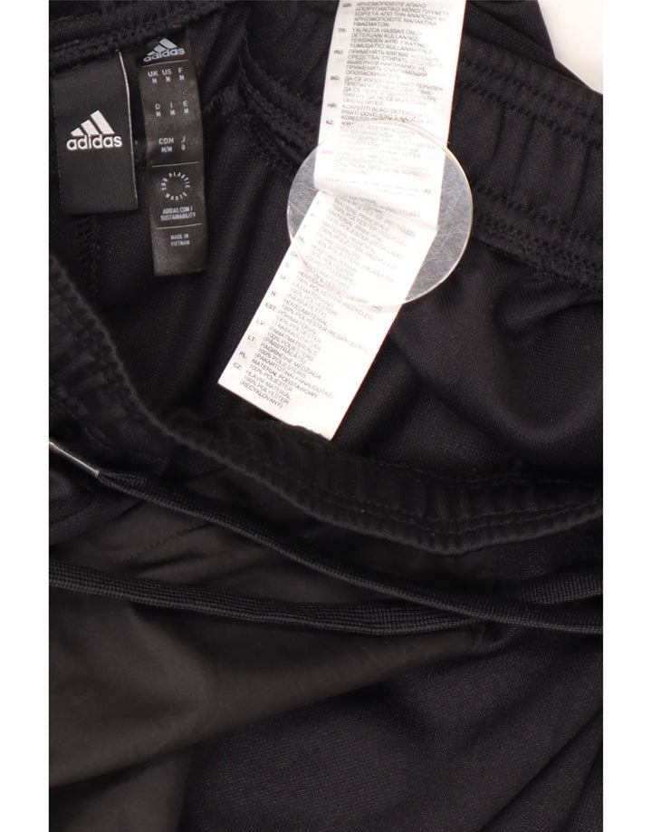 Calça de treino masculina Adidas Aeroready médio preto colorblock poliéster