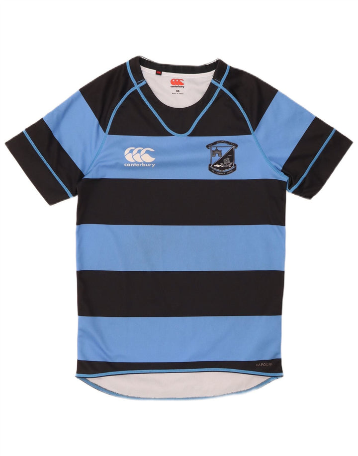 Camiseta masculina CANTERBURY XS poliéster listrado azul