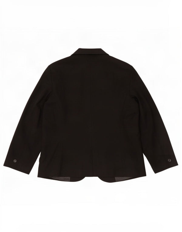 Jaqueta blazer feminina Zara com 1 botão EU 54 XL preto poliéster
